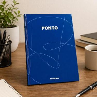 Imagem de Livro Registro de Ponto 100 Folhas Capa Azul Controle Manual de Freque