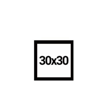 Imagem de Moldura 30x30 com Eucatex (MDF) Preta