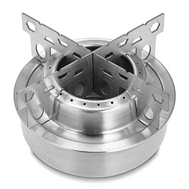 Imagem de ANMM Fogão ao ar livre de conjunto de combinação de cremalheira Fogão deportátil mini com suporte de Stand de Rack de carrinho de Cruz