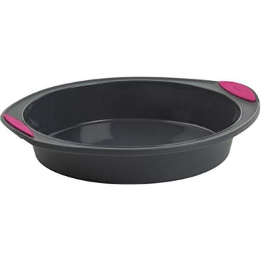 Imagem de Trudeau Forma redonda de silicone para bolo, 22,86 cm (9"), fúcsia
