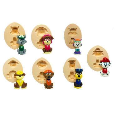 Imagem de Molde De Silicone Kit Patrulha Canina
