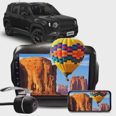 Imagem de Kit Combo Multimídia Hurricane hr 5009 Jeep Renegade pcd Tela 9 Polegadas Espelhamento Bluetooth USB + Câmera de Ré