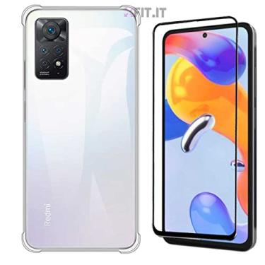 Imagem de Kit Capa Anti Queda Case Compatível com Xiaomi Redmi Note 11 Pro 5G + Película 3D Vidro Temperado Rígido