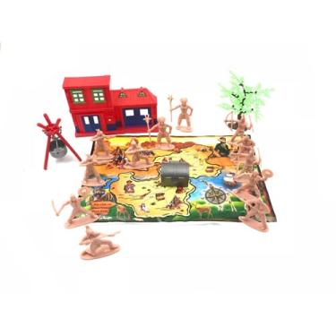 Imagem de KIT BONECO VELHO OESTE COM CARRUAGEM E ACESSÓRIOS