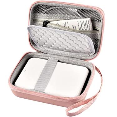 Imagem de Capa compatível com Canon para Ivy/para Ivy 2 Mobile Mini CLIQ CLIQ+ CLIQ2 CLIQ+2 Impressora de câmera instantânea, Impressora de smartphone portátil Bluetooth sem fio, bolso de malha para papel e cabo, ouro rosa