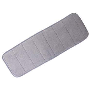 Imagem de Almofadas de cotovelo macias Almofada de mouse de algodão com memória ultra-almofada Absorvente de suor antiderrapante para mouse de mesa de escritório, cinza claro, 4 peças
