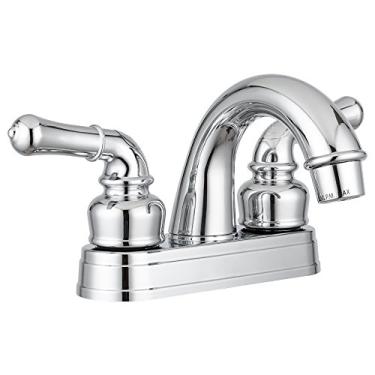 Imagem de Dura Faucet DF-PL620C-CP RV clássico Two Handle Arc bico torneira Banheiro (Chrome)