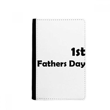 Imagem de 1º Dia dos Pais Festival Citação Porta Passaporte Notecase Burse Capa Carteira Cartão Bolsa, Multicolor