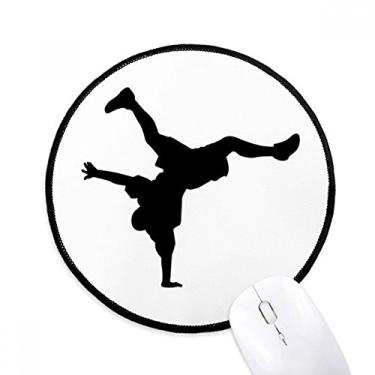Imagem de DIYthinker Suporte de mão Breaking Dancer Sports Mouse Pad desktop escritório tapete redondo para computador