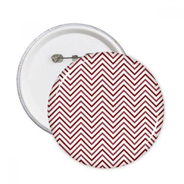 Imagem de mas vermelho padrão branco decoração pinos redondos crachá botão emblema decoração acessório 5 peças