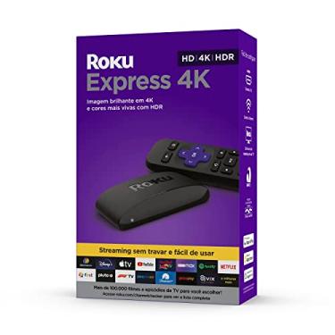 Imagem de Roku Express 4K | Dispositivo de streaming para TV HD/4K/HDR compatível com Alexa, Siri e Google, controle remoto e cabo HDMI inclusos