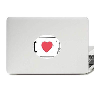 Imagem de I Love Eiffel Tower Palavras Estampa Vinil Emblema Adesivo Laptop Notebook Decalque