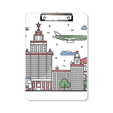 Imagem de Placa de apoio com estampa de símbolo nacional da cidade da Rússia A4