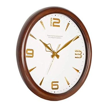 Imagem de Relógio de parede decorativo, moderno relógio de parede movido a bateria por movimento de quartzo. Relógios de parede silenciosos para cozinha, sala de estar e café Decorativo