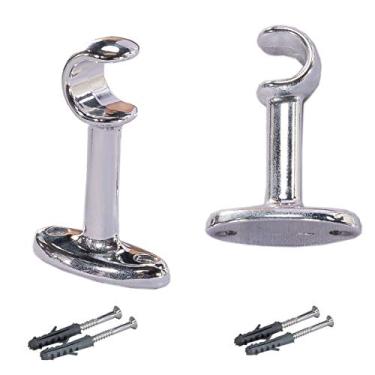 Imagem de Suportes de Aluminio para Varão Simples 19mm Cromado 03 peças