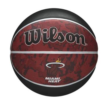 Imagem de WILSON Equipe de basquete Tiedye da NBA – Tamanho 18 – 75 cm, Miami Heat