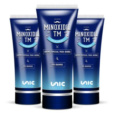 Imagem de Kit 3 Minoxidil 5% Para Barba TM 120g