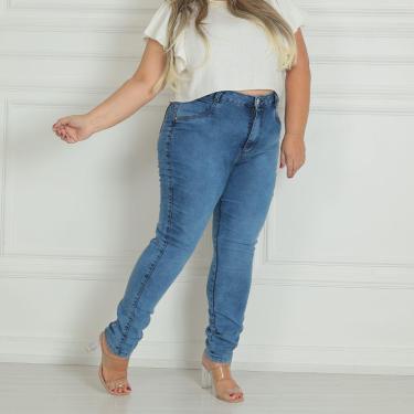 Imagem de Calça Jeans Plus Size Feminina-Feminino