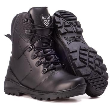 Imagem de Bota Coturno Militar Adventure Couro Mamute Cano Alto Acero-Masculino
