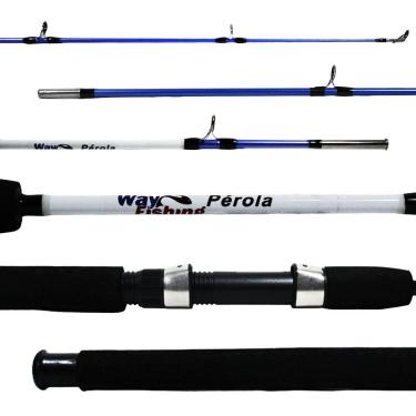 Imagem de Vara Pesca Molinete Way Fishing Pérola 1302 WF2628-1 8-10 LBS 1,30m - 2 partes