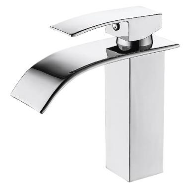 Imagem de Torneira Banheiro Monocomando Cascata Baixa Cromada