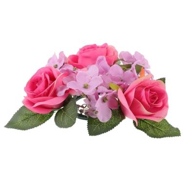 Imagem de ifundom Guirlanda De Vela Rosa Guirlanda De Mesa Guirlanda De Vela Rosa Peça Central Da Mesa De Casamento Anel De Vela Pilar Rosa Dia Namorados Guirlanda De Vela Decoração Flor