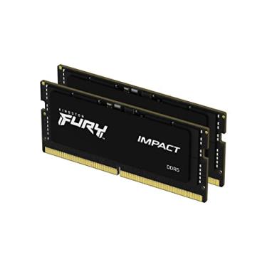 Imagem de Kingston Fury Impact 32GB (2x16GB) 6000MT/s CL38 DDR5 SODIMM | Intel XMP 3.0 | Plug N Play | Memória de laptop | Kit de 2 | KF560S38IBK2-32