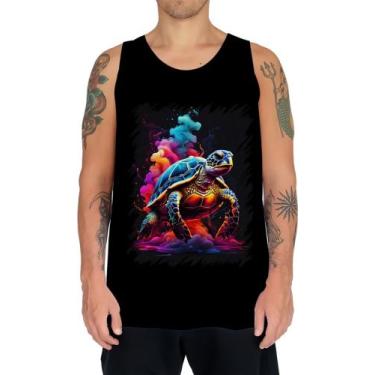Imagem de Camiseta Regata De Tartaruga Marinha Neon Style 5 - Kasubeck Store