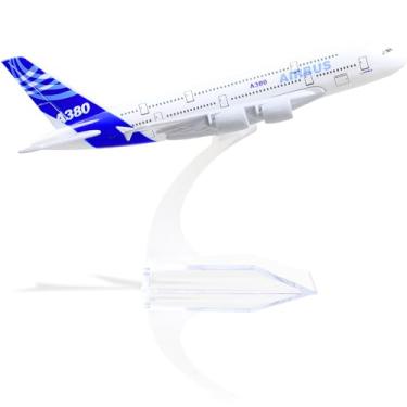 Imagem de QIYUMOKE Airbus A380 Prototype 1/400 Diecast Metal Airplane Model with Stand Sky Jumbo Airliner Alloy Model Kit for Aviation Enthusiast Gift