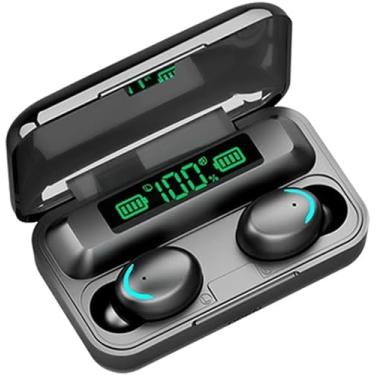 Imagem de Fone de Ouvido TWS F-9 Bluetooth 5,3 Função PowerBank Microfone Resistente à Água Com Cancelamento de Ruído Mostrador Digital