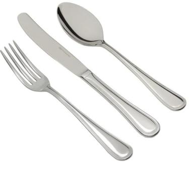 Imagem de Faqueiro Pearl Aço Inox Sem Estojo Madeira 101 peças