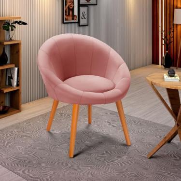Imagem de Poltrona Decorativa Nara Mesa Jantar Maquiagem Escritório- ROSE