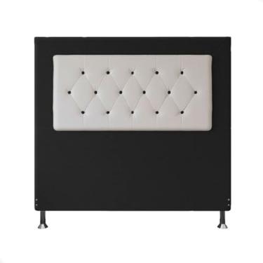 Imagem de Cabeceira Queen Size Casal 160cm Cama Box Estofada Quarto Havana (Suede preto)