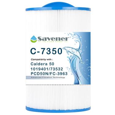 Imagem de Savener Filtro de spa compatível com Caldera 50, Caldera Spas, Unicel C-7350, 1019401, 73532, PCD50N, FC-3963, filtro de banheira de hidromassagem de 50 m², 1 pacote