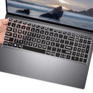 Imagem de Capa de teclado para Dell Inspiron 15 3510 3511 3515 3525 3530 3535 5510 5515 5518 7510, Dell Inspiron 16 7610, Dell Vostro 15 3510 5510 5515, Dell Latitude 3510. 20 15 0,6 (preto grande)
