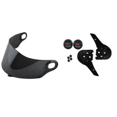 Imagem de Kit Reparo Capacete Ls2 Ff350 Ff396 Ff310 + Viseira Fume - Polivisor
