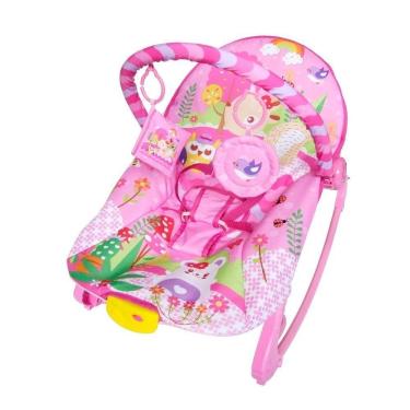 Imagem de Cadeirinha Musical E Vibração New Rocker Rosa Color Baby