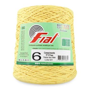 Imagem de Barbante Colorido Fial Nº6 717m, 13 Amarelo Claro