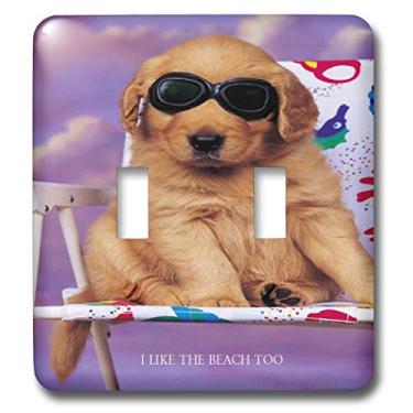 Imagem de 3dRose LLC lsp_23943_2 Buddy Beach Dog, interruptor duplo