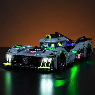 Imagem de Bourvill LED Lights Kit for Lego Technic Peugeot 9X8 24H Le Mans Hybrid Hypercar 42156 Collectible Race Car - Lights Set Compatible with Lego 42156 Set -Classic Version (Lights Kit Without Model)