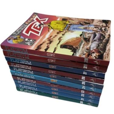 Imagem de Combo 10 HQs Faroeste - Tex Platinum - Histórias Completas - MYTHOS