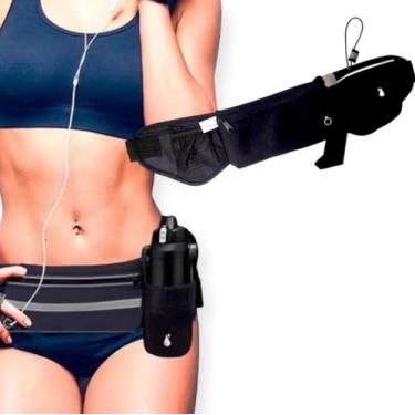 Imagem de Cinto Pochete Corrida Caminhada Porta Celular Garrafa Fit Esportiva Mu