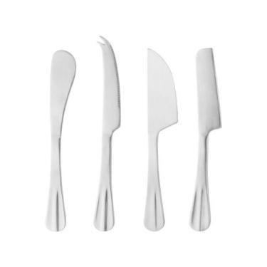 Imagem de Jogo de Facas para Queijo Inox Positano 4 Peças - Lyor
