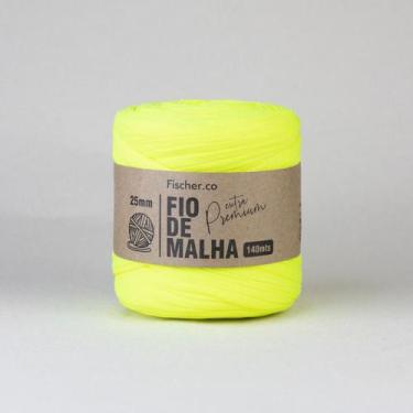 Imagem de Fio de Malha Extra Premium Fischer 25mm, Especial - Amarelo Neon