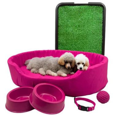 Imagem de Kit Pet Grande Cama Europa com Sanitário Grama e Acessórios - Supri Pe
