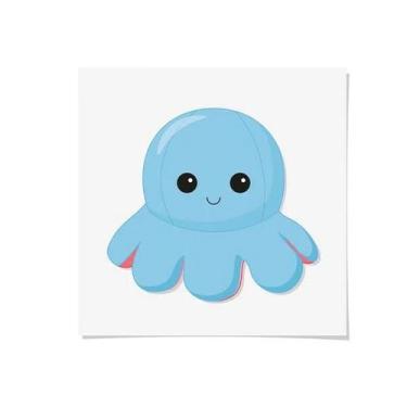 Imagem de Transfer Para Balão Fidget Toy Polvo Feliz - 1 unidade - Cromus - Rizz