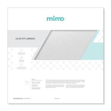 Imagem de Papel Color Pop Luminous Prata Perolizado Mimo 30,5 x 30,5 cm 250 gram