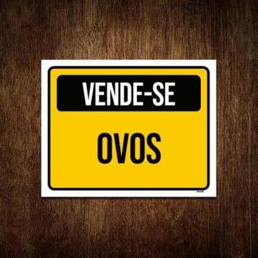 Imagem de Placa De Sinalização - Vende-Se Ovos 36X46