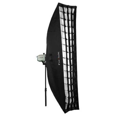 Imagem de Fotodiox Pro 12x56" Strip Softbox PLUS Grid (Eggcrate) para Studio Strobe/Flash com Soft Difusor e Speedring Dedicado Insert, para Comet CB25H Flash Head, CAX-32HS, CAX-64HS, CB-25, CT-W 800 W/S, CT-W400 W/S Strobe Flash Light, Soft box, Speed Ring