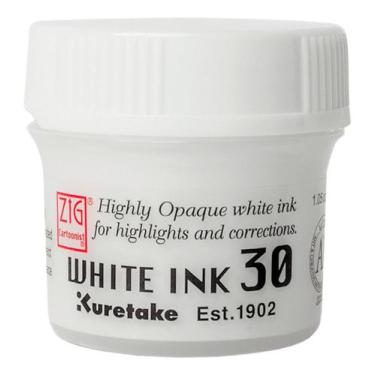 Imagem de Tinta Para Desenho E Caligrafia White Ink 30ml Kuretake